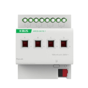 Aktor przełączający KNX 16A z pomiarem prądu 4-kanałowy