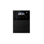 Wielofunkcyjny panel dotykowy z trzema przyciskami, czarny