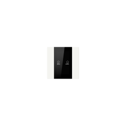 Przycisk KNX 55mm 2-polowy biały z LCD