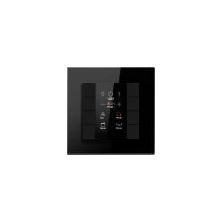 Przycisk KNX 55mm 8-polowy czarny z LCD