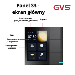 PANEL KNX SMART TOUCH S3 grafitowy