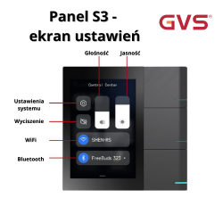PANEL KNX SMART TOUCH S3 grafitowy