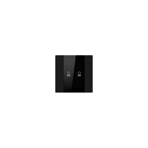 Przycisk KNX 55mm 2-polowy czarny z LCD