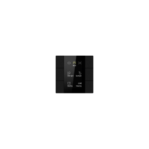 Przycisk KNX 55mm 6-polowy czarny z LCD