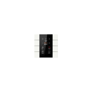 Przycisk KNX 55mm 8-polowy biały z LCD
