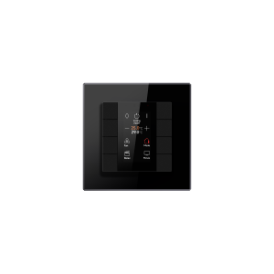 Przycisk KNX 55mm 8-polowy czarny z LCD