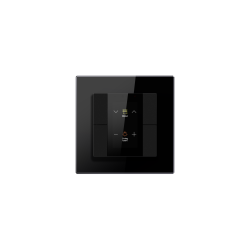 Przycisk KNX 55mm 4-polowy czarny z LCD