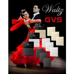 Przycisk WALTZ czteropolowy, Złoty